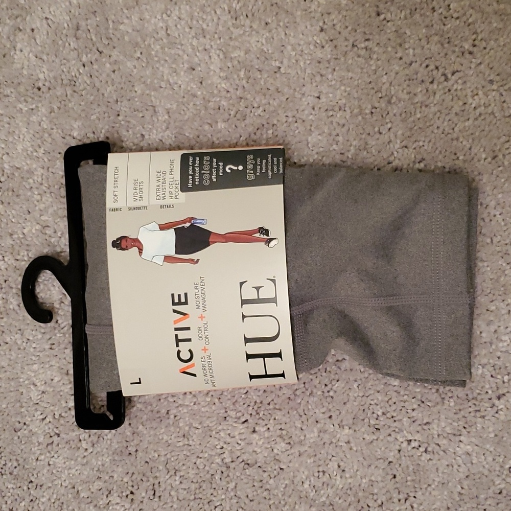 HUE MID RISE SHORTS - L